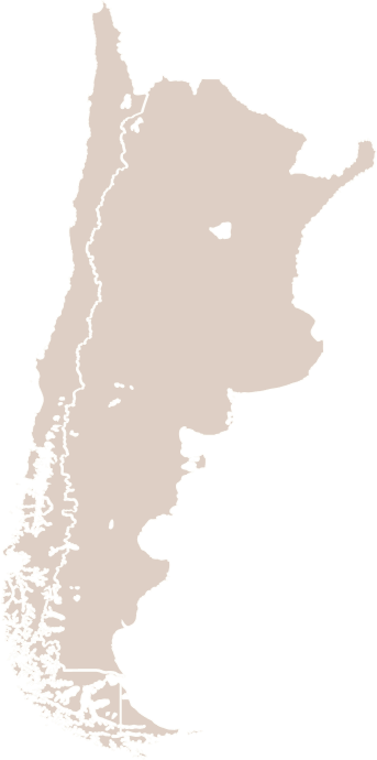 Carte de l'Argentine et du Chili
